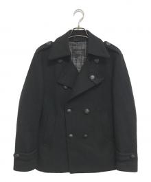 BURBERRY BLACK LABEL（バーバリーブラックレーベル）の古着「Pコート」｜ブラック