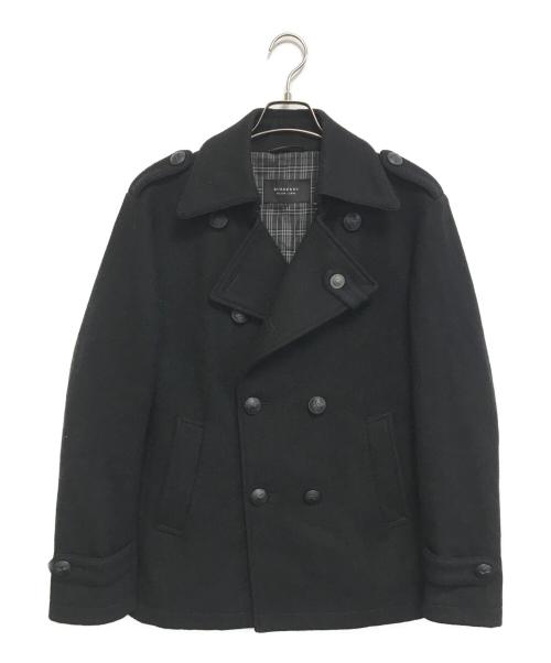 BURBERRY BLACK LABEL（バーバリーブラックレーベル）BURBERRY BLACK LABEL (バーバリーブラックレーベル) Pコート ブラック サイズ:Lの古着・服飾アイテム