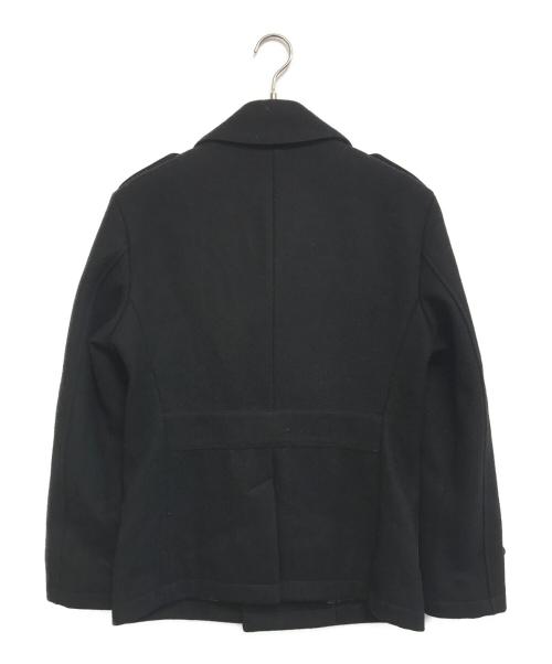 BURBERRY BLACK LABEL（バーバリーブラックレーベル）BURBERRY BLACK LABEL (バーバリーブラックレーベル) Pコート ブラック サイズ:Lの古着・服飾アイテム