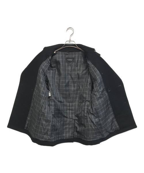 BURBERRY BLACK LABEL（バーバリーブラックレーベル）BURBERRY BLACK LABEL (バーバリーブラックレーベル) Pコート ブラック サイズ:Lの古着・服飾アイテム