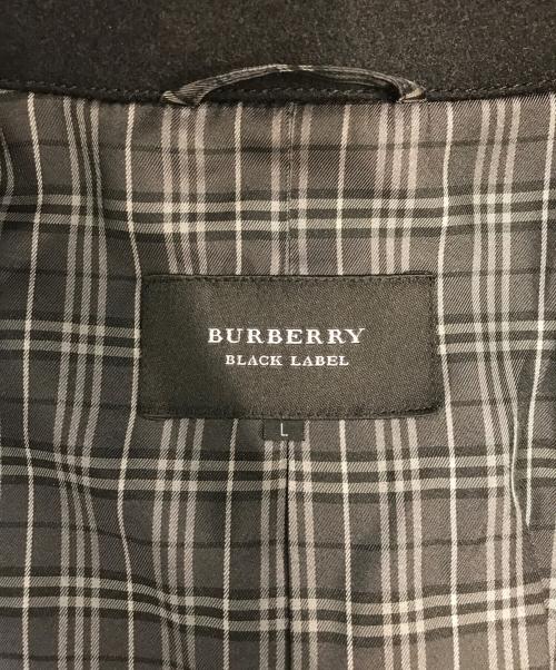 BURBERRY BLACK LABEL（バーバリーブラックレーベル）BURBERRY BLACK LABEL (バーバリーブラックレーベル) Pコート ブラック サイズ:Lの古着・服飾アイテム