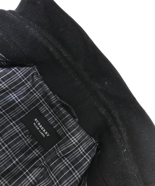 BURBERRY BLACK LABEL（バーバリーブラックレーベル）BURBERRY BLACK LABEL (バーバリーブラックレーベル) Pコート ブラック サイズ:Lの古着・服飾アイテム