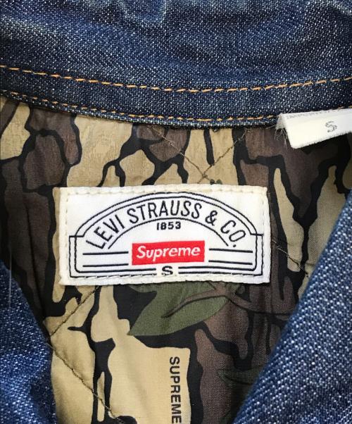 SUPREME（シュプリーム）SUPREME (シュプリーム) LEVI'S (リーバイス) Denim Quilted Shirt インディゴ サイズ:Sの古着・服飾アイテム