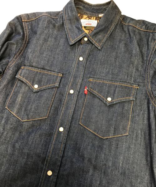SUPREME（シュプリーム）SUPREME (シュプリーム) LEVI'S (リーバイス) Denim Quilted Shirt インディゴ サイズ:Sの古着・服飾アイテム