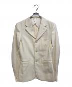 COMME des GARCONS HOMME PLUSコムデギャルソンオムプリュス）の古着「シェイプウエストノッチドラペルジャケット」｜アイボリー