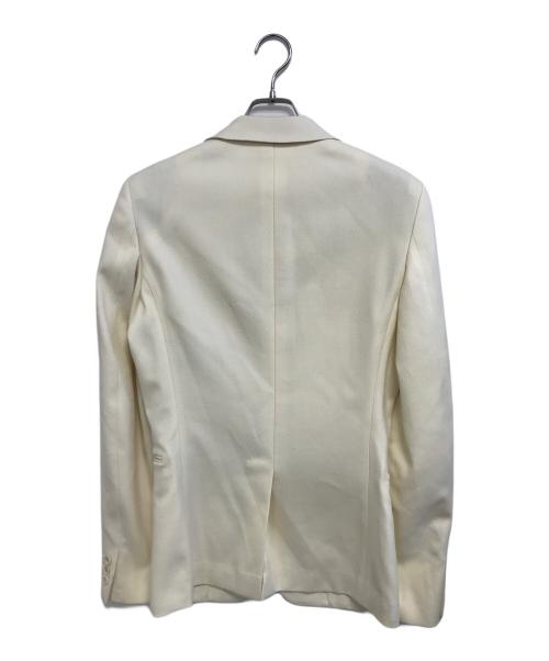 COMME des GARCONS HOMME PLUS（コムデギャルソンオムプリュス）COMME des GARCONS HOMME PLUS (コムデギャルソンオムプリュス) シェイプウエストノッチドラペルジャケット アイボリー サイズ:Mの古着・服飾アイテム