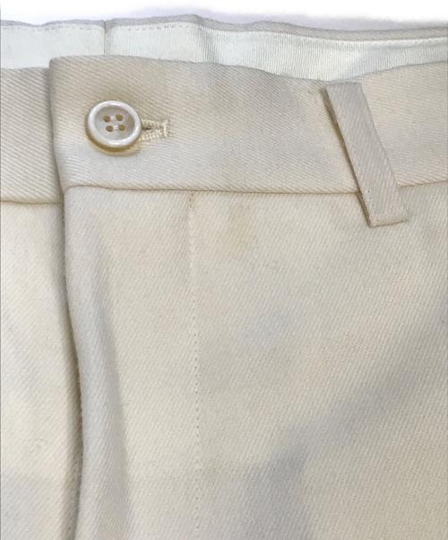 COMME des GARCONS HOMME PLUS（コムデギャルソンオムプリュス）COMME des GARCONS HOMME PLUS (コムデギャルソンオムプリュス) 立体構築フレアウールパンツ アイボリー サイズ:Sの古着・服飾アイテム