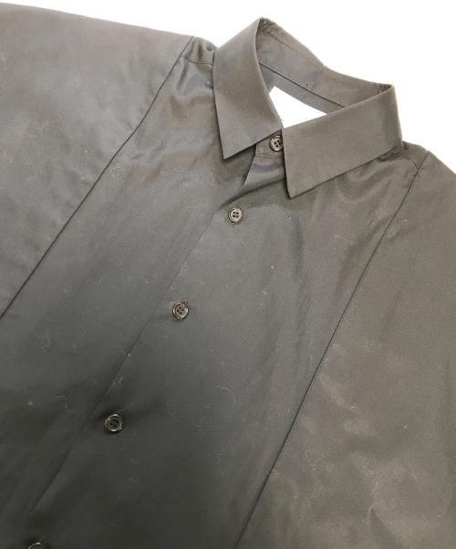 noir kei ninomiya（ノワール ケイ ニノミヤ）noir kei ninomiya (ノワール ケイ ニノミヤ) ラッフルS/S シャツ ブラック サイズ:Sの古着・服飾アイテム