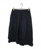 COMME des GARCONS COMME des GARCONSコムデギャルソン コムデギャルソン）の古着「プリーツフリルスカート」｜ブラック