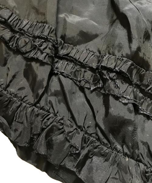 COMME des GARCONS COMME des GARCONS（コムデギャルソン コムデギャルソン）COMME des GARCONS COMME des GARCONS (コムデギャルソン コムデギャルソン) プリーツフリルスカート ブラック サイズ:Ｓの古着・服飾アイテム