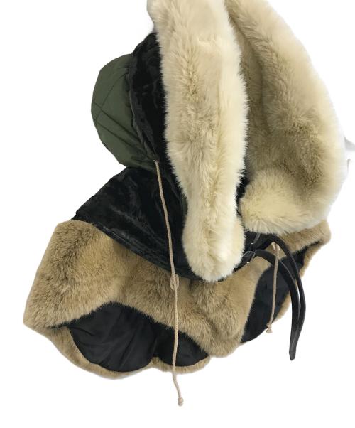 JUNYA WATANABE COMME des GARCONS（(ジュンヤワタナベ コムデギャルソン）JUNYA WATANABE COMME des GARCONS ((ジュンヤワタナベ コムデギャルソン) ミリタリーマフラーショール サイズ:Ｓの古着・服飾アイテム