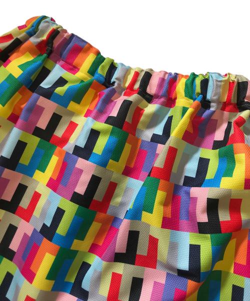 COMME des GARCONS（コムデギャルソン）COMME des GARCONS (コムデギャルソン) 総柄プリントワイドサルエルパンツ マルチカラー サイズ:Sの古着・服飾アイテム