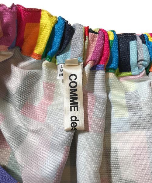 COMME des GARCONS（コムデギャルソン）COMME des GARCONS (コムデギャルソン) 総柄プリントワイドサルエルパンツ マルチカラー サイズ:Sの古着・服飾アイテム