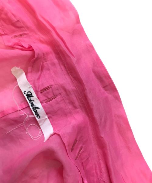 Midorikawa（ミドリカワ）Midorikawa (ミドリカワ) シースルーシャツジャケット ピンク サイズ:Lの古着・服飾アイテム