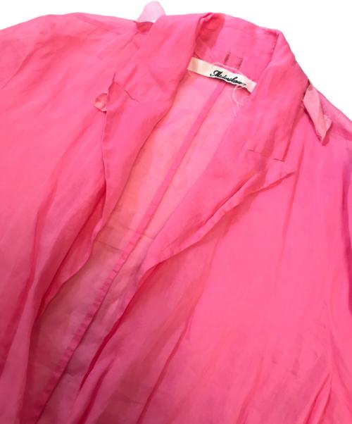 Midorikawa（ミドリカワ）Midorikawa (ミドリカワ) シースルーシャツジャケット ピンク サイズ:Lの古着・服飾アイテム