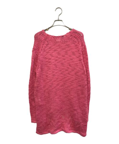 COMME des GARCONS HOMME PLUS（コムデギャルソンオムプリュス）COMME des GARCONS HOMME PLUS (コムデギャルソンオムプリュス) Slub Knit Sweater ピンク サイズ:Mの古着・服飾アイテム