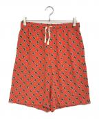 GUCCIグッチ）の古着「GG総柄 ハーフパンツ」｜オレンジ