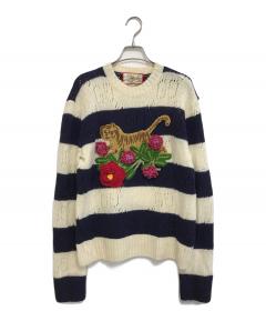 中古・古着通販】GUCCI (グッチ) GG総柄ポロシャツ ブルー サイズ:XS