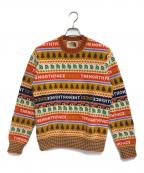 GUCCI×THE NORTH FACEグッチ×ザ ノース フェイス）の古着「ロゴニット」｜オレンジ