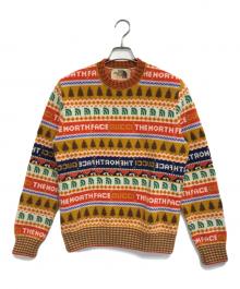 GUCCI×THE NORTH FACE（グッチ×ザ ノース フェイス）の古着「ロゴニット」｜オレンジ