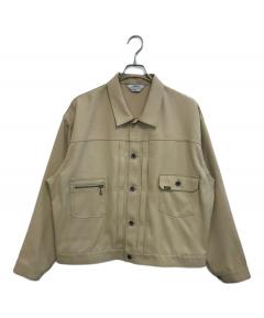 中古・古着通販】ATON (エイトン) HARD LINEN UTILITY JACKET ブラック