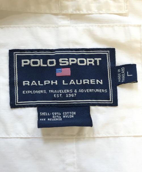 POLO SPORT（ポロスポーツ）POLO SPORT (ポロスポーツ) ナイロンモッズコート ホワイト サイズ:Lの古着・服飾アイテム