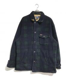POLO RALPH LAUREN（ポロ・ラルフローレン）の古着「ブラックウォッチタータンフリースジャケット」｜ネイビー×グリーン