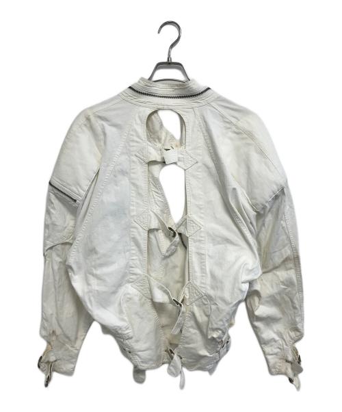 PROTO TYPE（プロトタイプ）PROTO TYPE (プロトタイプ) ギミックボンバージャケット ホワイト サイズ:表記なしの古着・服飾アイテム