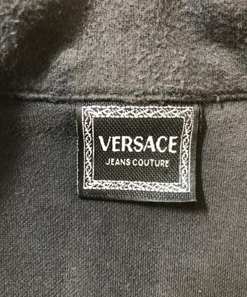 VERSACE（ヴェルサーチェ）VERSACE (ヴェルサーチェ) ハーフジップスウェット ブラック サイズ:Mの古着・服飾アイテム
