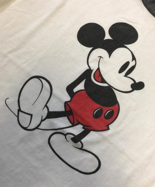 キャラクターTシャツ（キャラクターTシャツ）キャラクターTシャツ (キャラクターTシャツ) 80s DISNEY(ディズニー) キャラクターTシャツ ホワイト×グレー サイズ:XLの古着・服飾アイテム