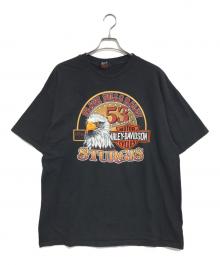 モーターサイクルTシャツ（モーターサイクルTシャツ）の古着「90s HARLEY-DAVIDSON(ハーレーダビッドソン) モーターサイクルTシャツ」｜ブラック