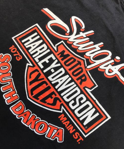 モーターサイクルTシャツ（モーターサイクルTシャツ）モーターサイクルTシャツ (モーターサイクルTシャツ) 90s HARLEY-DAVIDSON(ハーレーダビッドソン) モーターサイクルTシャツ ブラック サイズ:XXLの古着・服飾アイテム