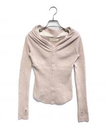 ANDMARY（アンドマリー）の古着「Shannon tulle knit tops」｜ピンク