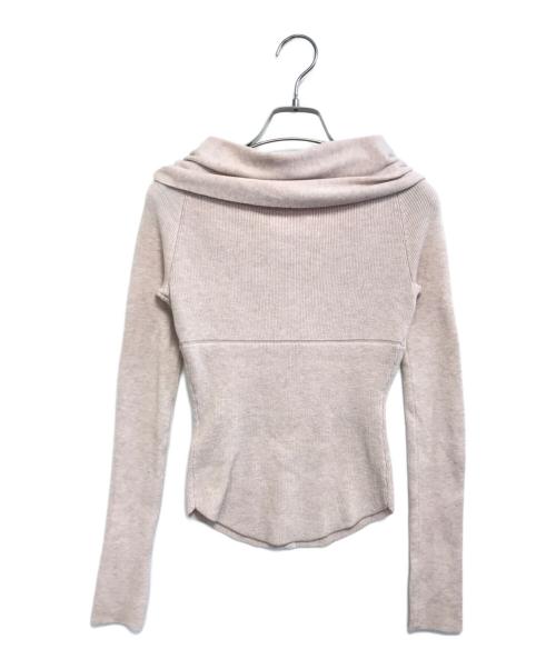 ANDMARY（アンドマリー）ANDMARY (アンドマリー) Shannon tulle knit tops ピンク サイズ:Freeの古着・服飾アイテム
