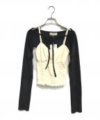 ANDMARYアンドマリー）の古着「Mei shirring tops」｜ブラック