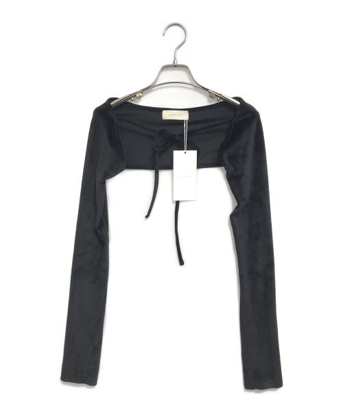 ANDMARY（アンドマリー）ANDMARY (アンドマリー) Mei shirring tops ブラック サイズ:Free 未使用品の古着・服飾アイテム