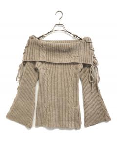 中古・古着通販】ANDMARY (アンドマリー) Dorothy heart tops ベージュ