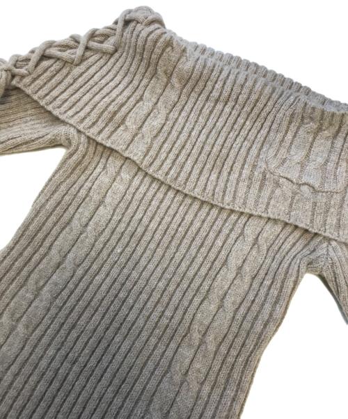 ANDMARY（アンドマリー）ANDMARY (アンドマリー) Corrie lace knit set up ベージュ サイズ:Freeの古着・服飾アイテム