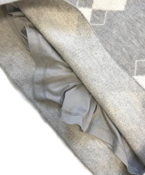 ANDMARY（アンドマリー）ANDMARY (アンドマリー) Argyle ribbon knit set up グレー サイズ:Freeの古着・服飾アイテム