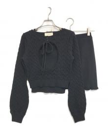 ANDMARY（アンドマリー）の古着「Emma ribbon set up」｜ブラック