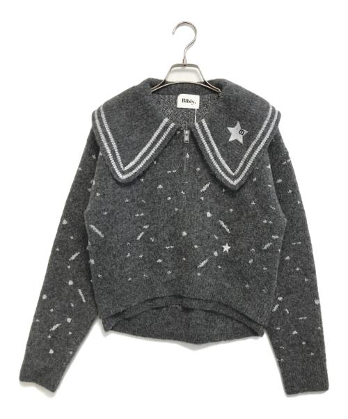 Bibiy.（ビビィ）Bibiy. (ビビィ) STAR KNIT グレー サイズ:Free 未使用品の古着・服飾アイテム