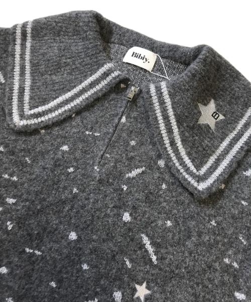Bibiy.（ビビィ）Bibiy. (ビビィ) STAR KNIT グレー サイズ:Free 未使用品の古着・服飾アイテム