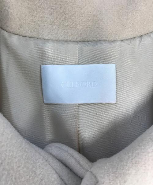CELFORD（セルフォード）CELFORD (セルフォード) Aラインスタンドカラーコート アイボリー サイズ:36の古着・服飾アイテム
