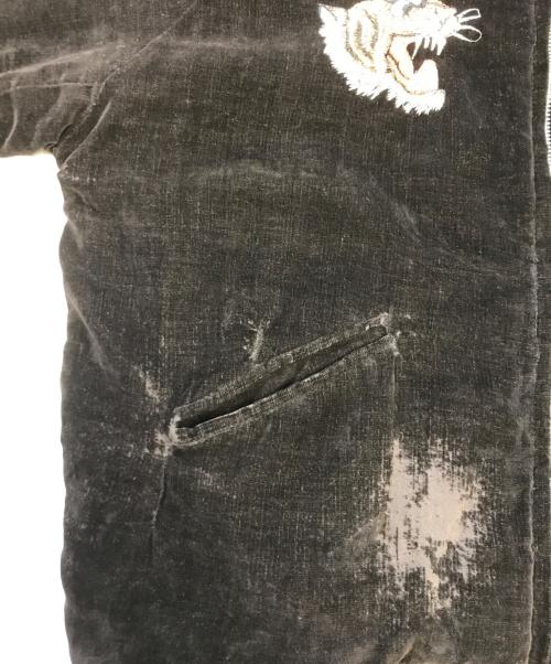 VINTAGE（ヴィンテージ）VINTAGE (ヴィンテージ) スカジャン ブラック×ブルー サイズ:表記なしの古着・服飾アイテム