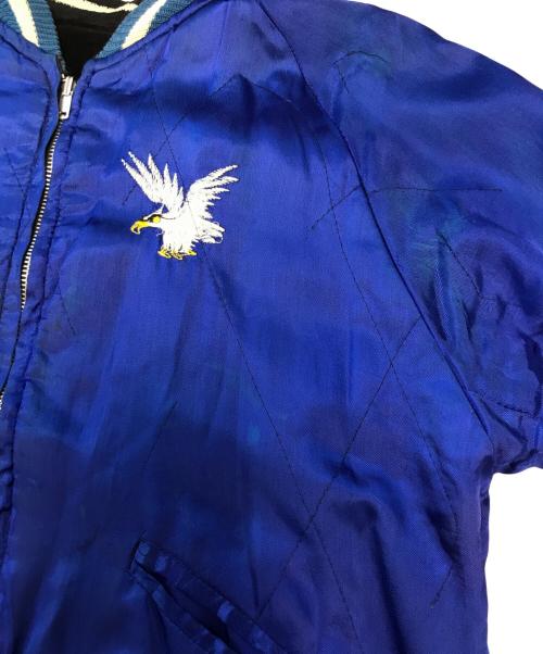 VINTAGE（ヴィンテージ）VINTAGE (ヴィンテージ) スカジャン ブラック×ブルー サイズ:表記なしの古着・服飾アイテム