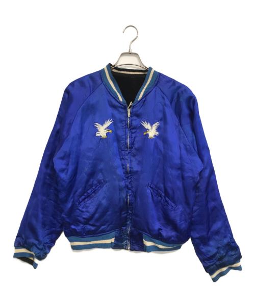 VINTAGE（ヴィンテージ）VINTAGE (ヴィンテージ) スカジャン ブラック×ブルー サイズ:表記なしの古着・服飾アイテム