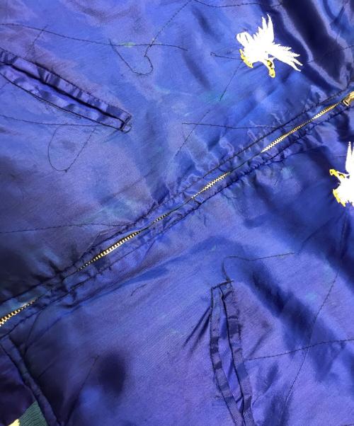 VINTAGE（ヴィンテージ）VINTAGE (ヴィンテージ) スカジャン ブラック×ブルー サイズ:表記なしの古着・服飾アイテム