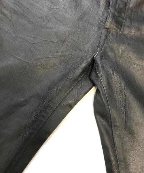 EMPORIO ARMANI（エンポリオ アルマーニ）EMPORIO ARMANI (エンポリオ アルマーニ) コーティングデニムパンツ ブラック サイズ:W30の古着・服飾アイテム