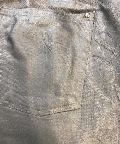 EMPORIO ARMANI（エンポリオ アルマーニ）EMPORIO ARMANI (エンポリオ アルマーニ) コーティングデニムパンツ ブラック サイズ:W30の古着・服飾アイテム