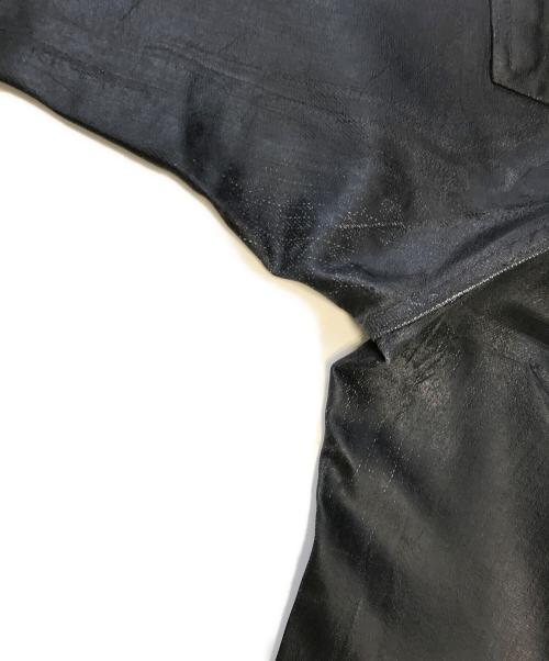 EMPORIO ARMANI（エンポリオ アルマーニ）EMPORIO ARMANI (エンポリオ アルマーニ) コーティングデニムパンツ ブラック サイズ:W30の古着・服飾アイテム